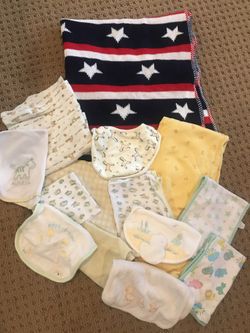 Baby blankets and bibs