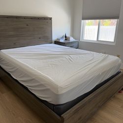 Queen Bed With Box And Mattress