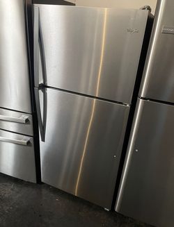 Whirlpool Top Mount Refrigerator - Stainless Steel