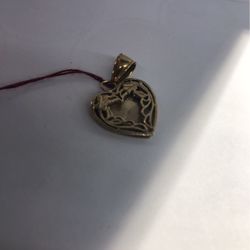 10k Heart Pendant