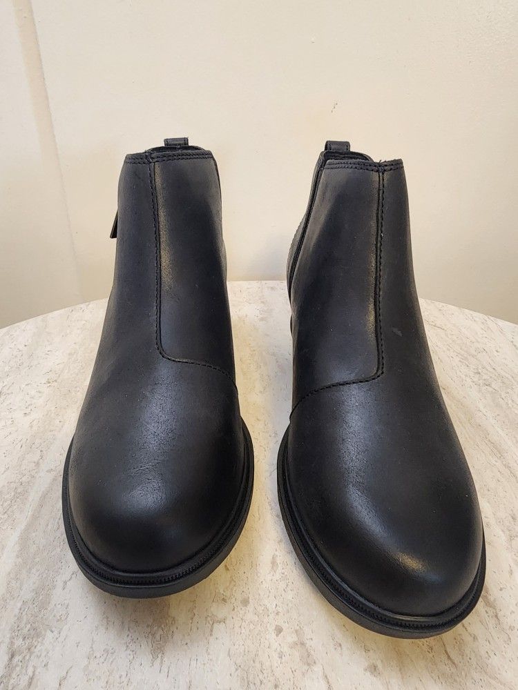 Sorel Womens Evie II Zip Wedge Boot Black, Black 8M - A043