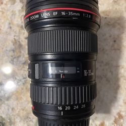 16-35mm f2.8 Cannon EF Lens