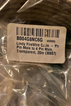 Lindy Firewire  Cable New  #30887 I