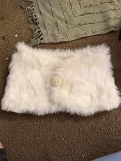 elegant white shawl