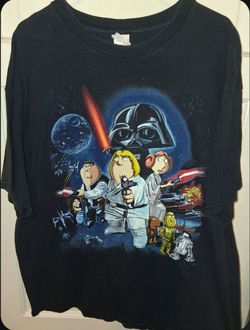 T-shirt Family Guy characters in Star Wars gear, XL