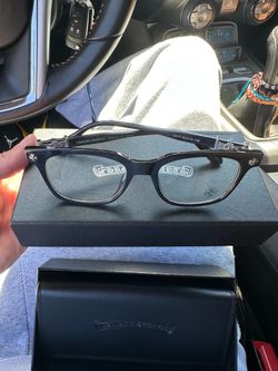 Brand New Black/Clear Chrome Heart Glasses (Best Offer)