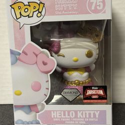 Hello Kitty 50th Anniversary #75 Funko POP! Target Con 2024 Diamond Exclusive