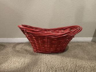 Red Woven Basket