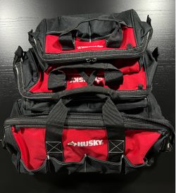 Husky 18 in., 15 in. and 12 in. Tool Bag Combo