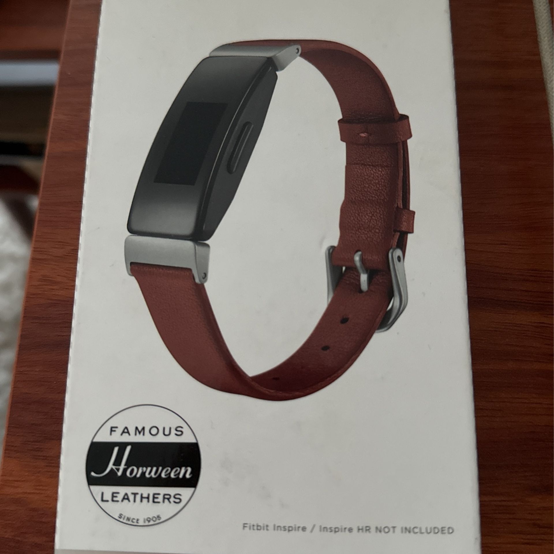Platinum Horween Leather band for Fitbit