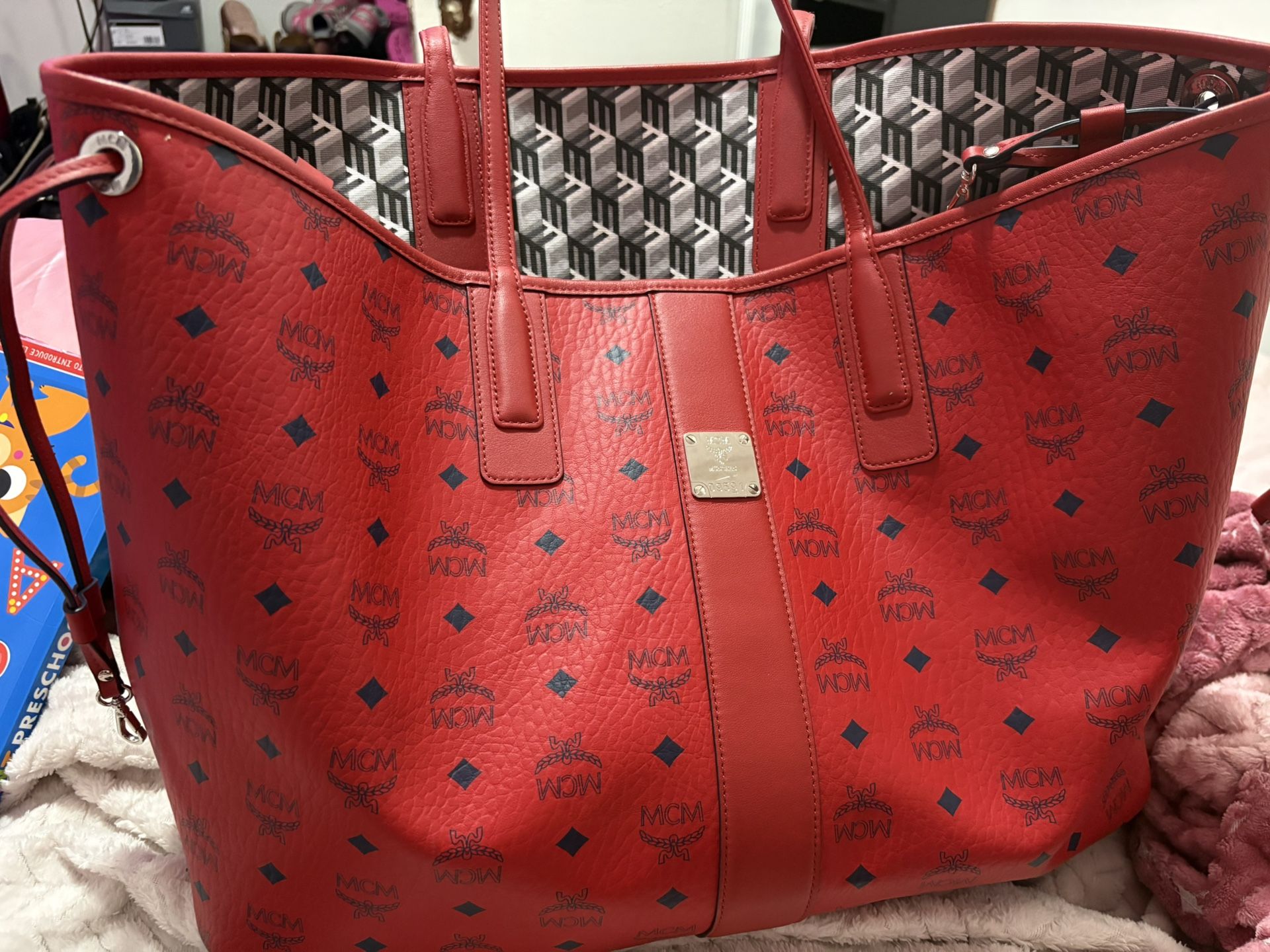 Mcm Bag Red Authentic No Lowballs