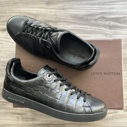 Louis Vuitton Frontrow Black Croc Sneaker Size 10 US Men’s  (UK 9)