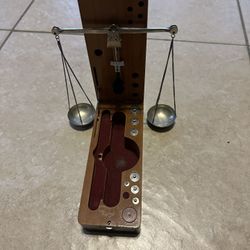 ANTIQUE GERMAN MADE SCALE TO WEIGHT DIAMOND/GEMSTONES (AS PICTURED)