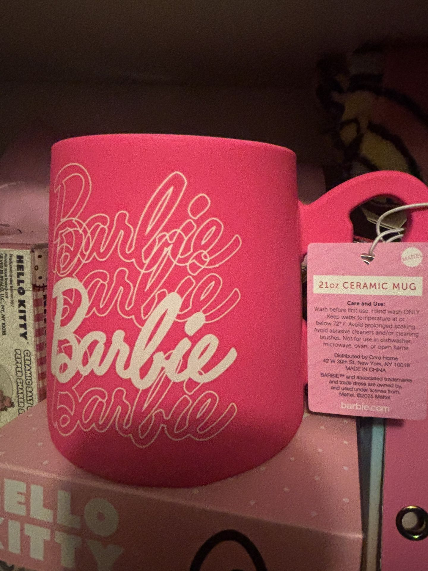 21 Oz Hot Pink Barbie Mug