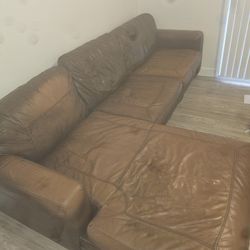 5 Piece VINTAGE GENUINE LEATHER 