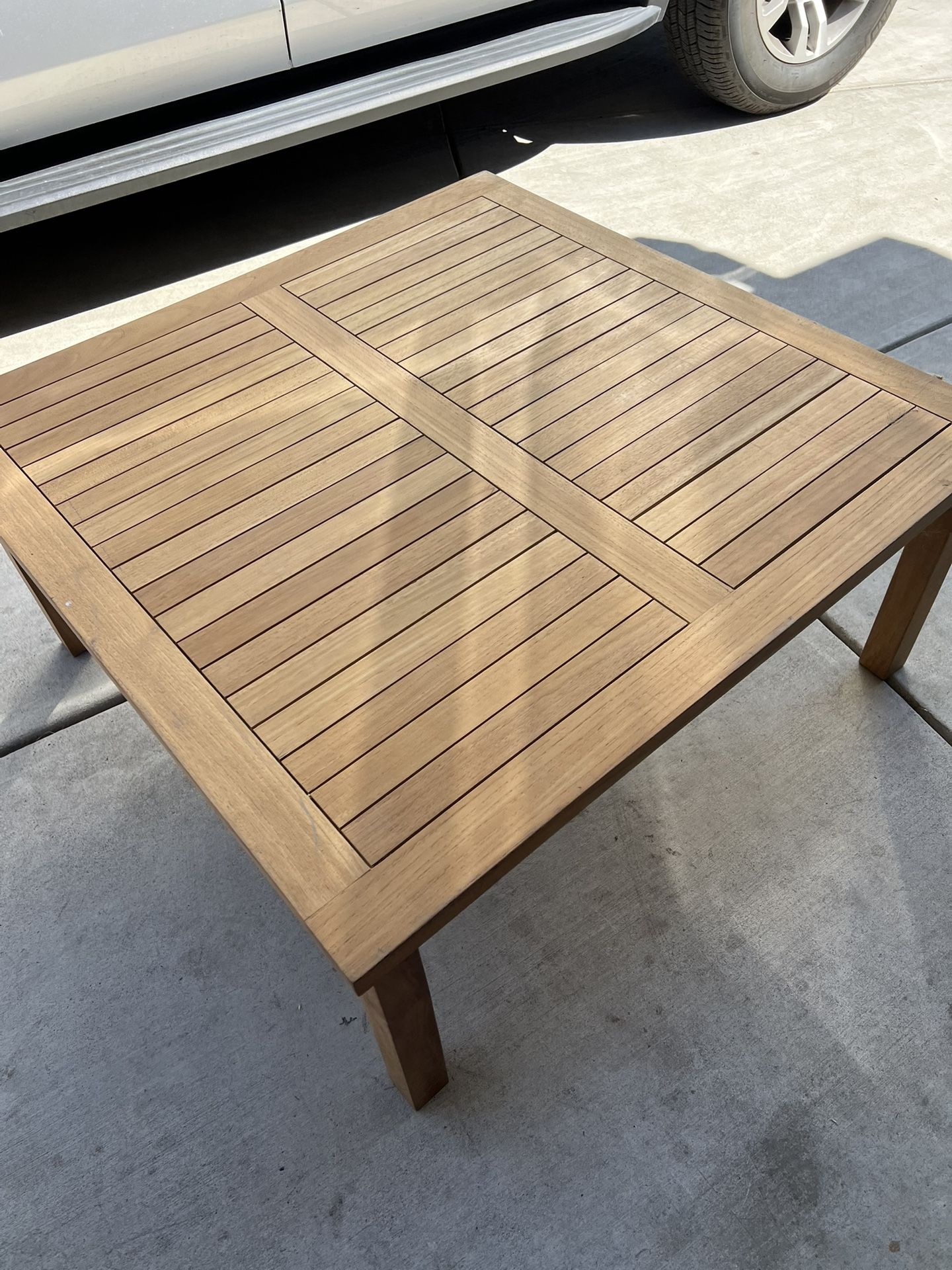 Java Teak Brand Teak Coffee Table (brand new) 39.5” X 39.5”