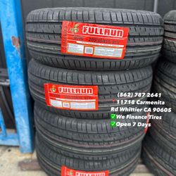 205/55R16 Fullrun New Set of Tires Installed and Balanced Set de Llantas Nuevas Instaladas y Balanceadas