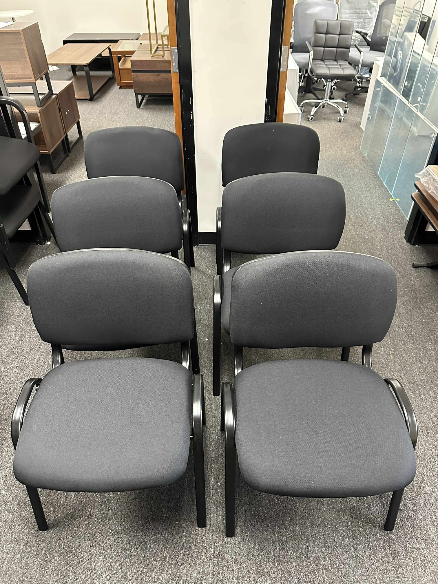 Waiting Room Chairs Set of 6, Stackable