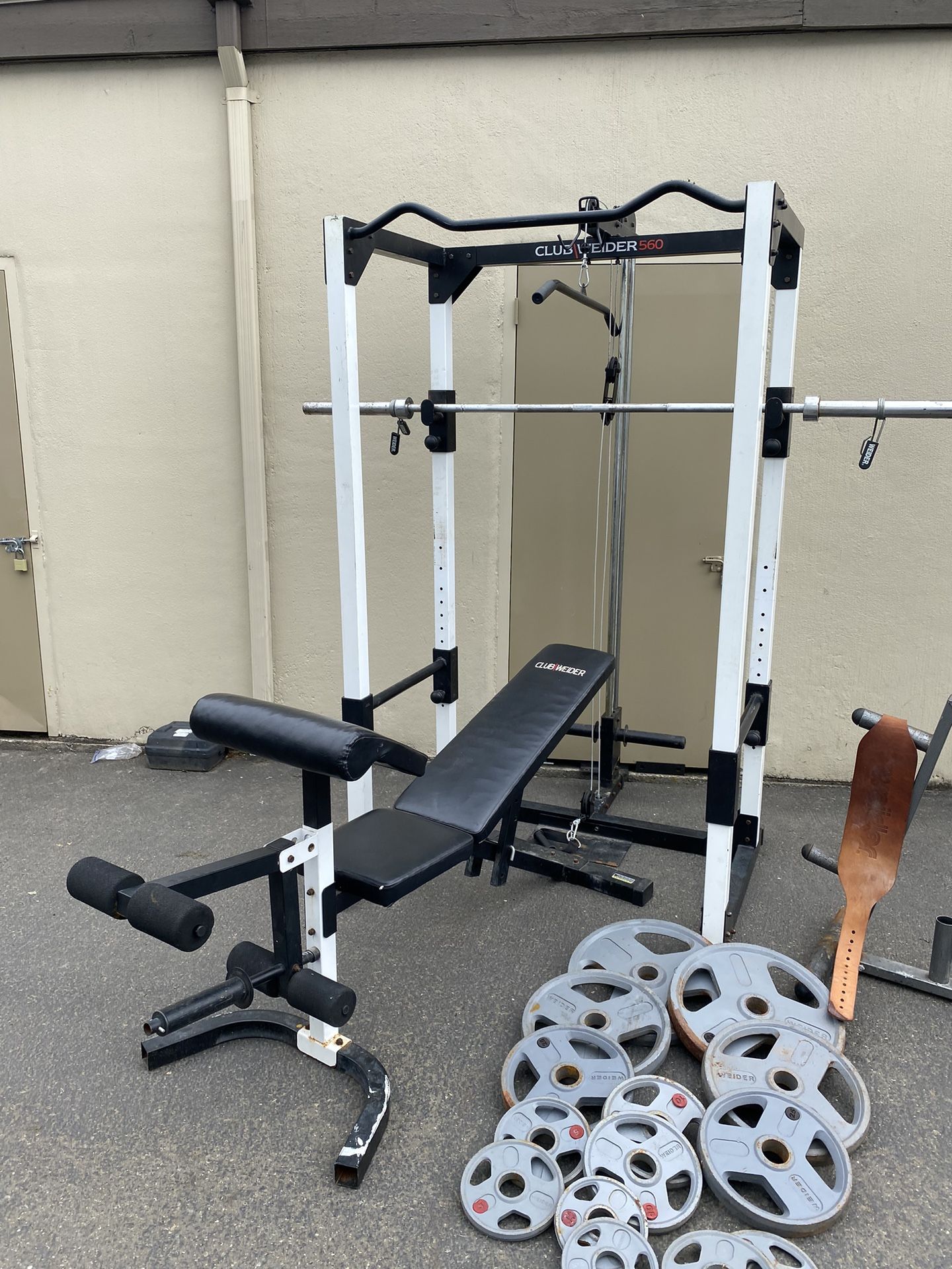 Gym Weights Barbell Bench 