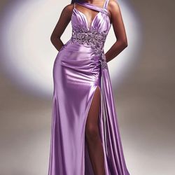 Lavender Prom Dress Purple Evening Gown