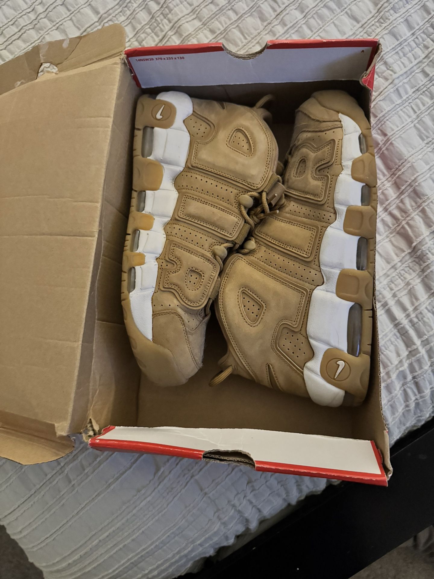 Nike Uptempo 96 Flax Color Way Size 12