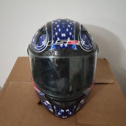 Motorcycle Helmet, American Flag, DOT certified