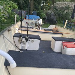 14 Ft Crest liner Boat And Trailer  With 20 HpHonda   Four Stoke