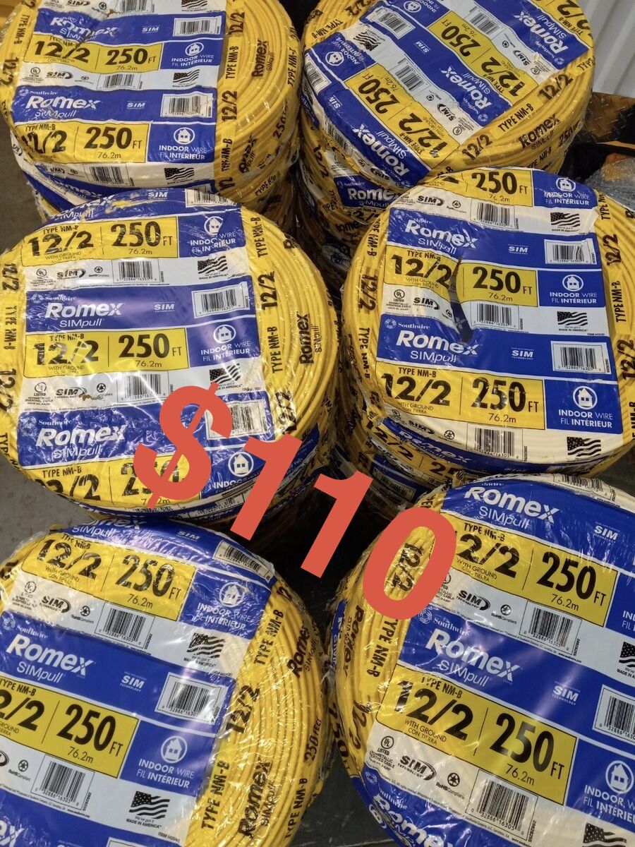12/2 Romex 250ft New