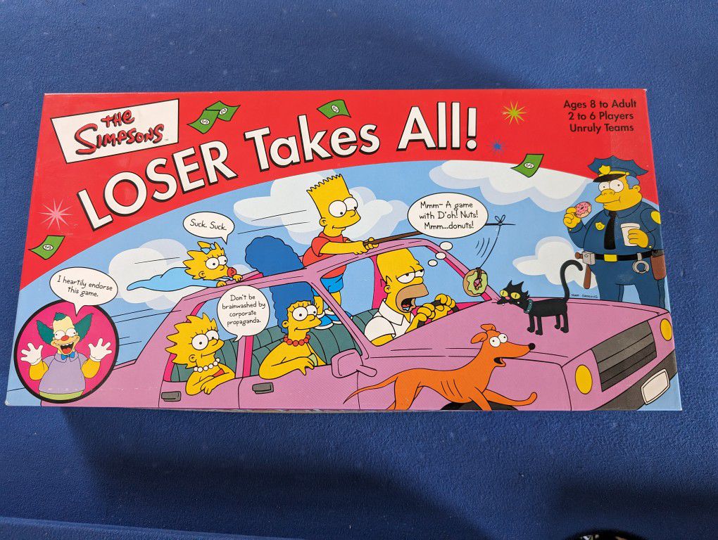 Simpson Takes all board game