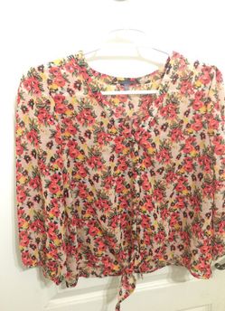 Woman's floral shirt
