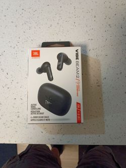 JBL VIBE Beam 2 noise cancelling earbuds.