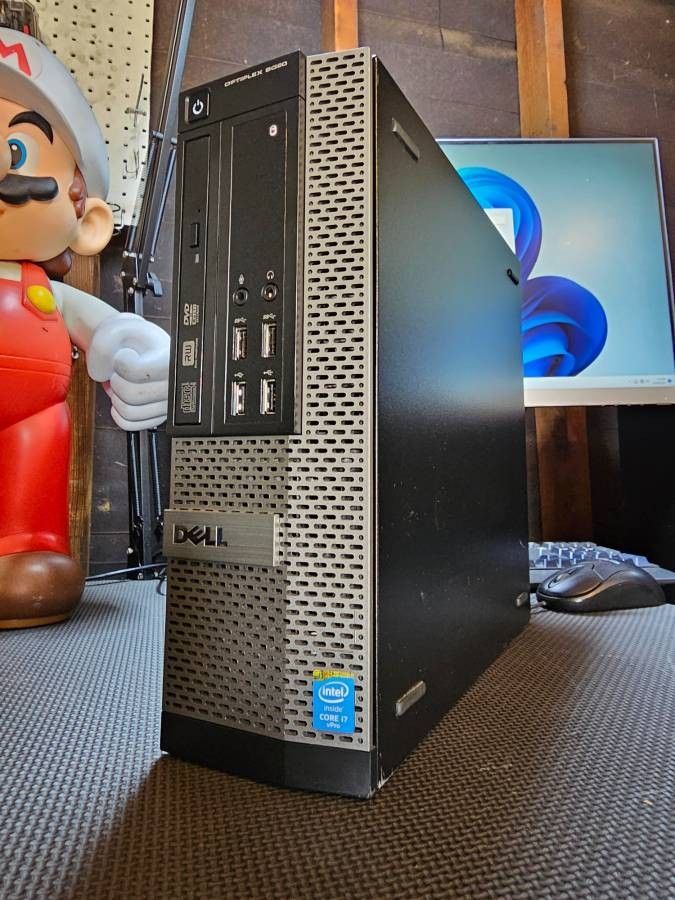 Dell Optiplex SFF Desktop PC, Windows 11, i7, 512GB SSD Storage, 16gb