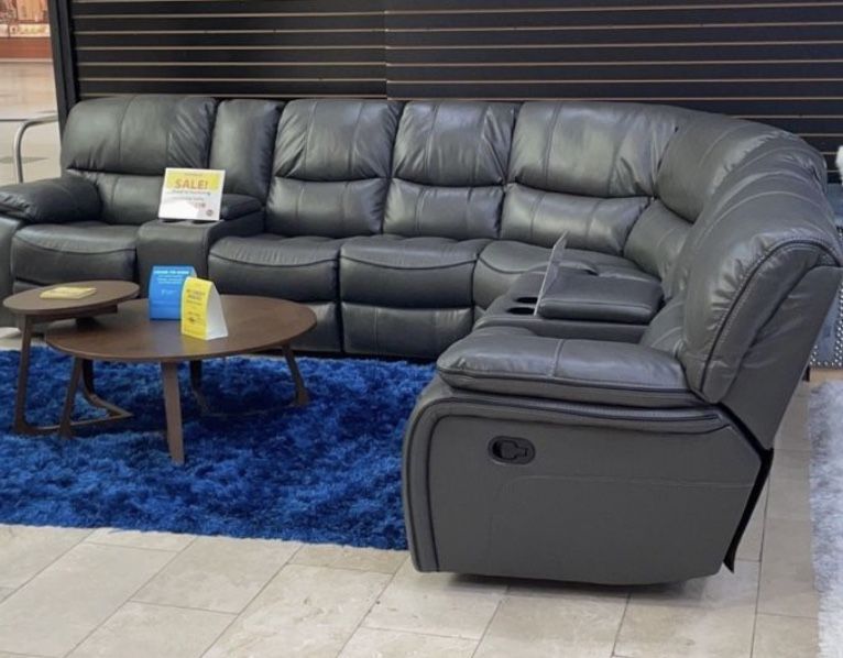 COMFY NEW MADRID RECLINING SECTIONAL SOFA ON SALE $1899. IN STOCK SAME DAY DELIVERY 🚚 EASY FINANCING 