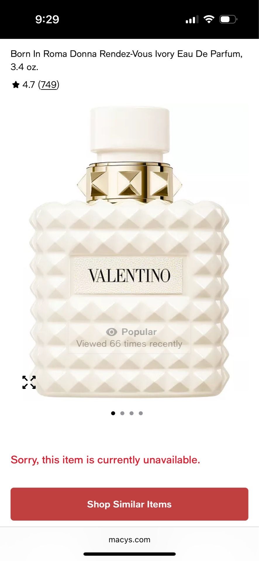 Valentino born in Roma Ivory.