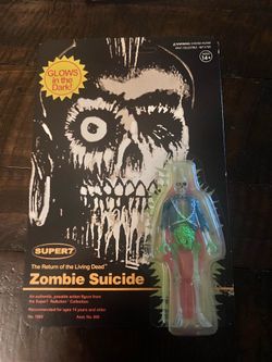 NEW Super 7 Return of the Living Dead Zombie Suicide Glow in the Dark 3.75'' Act