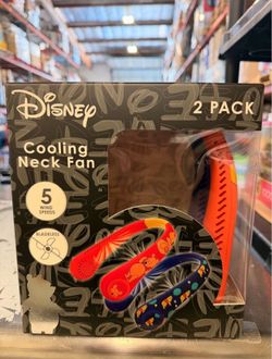 Disney 2 Pack Cooling Neck Fan Brand New In Box