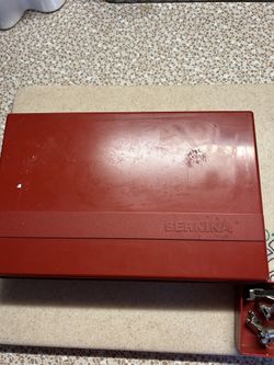 Vintage Bernina Sewing machine Attachments/Accessories and Case. Will not separate