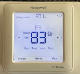 Honeywell T6 Pro Series WiFi Thermostat Model; TH6320WF2003