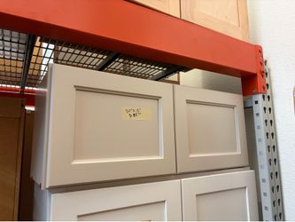 Upper gray kitchen cabinets 30x12
