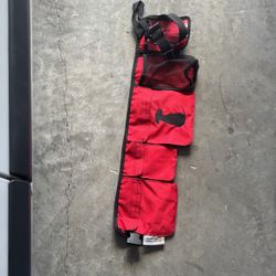 Freshstart Dogipack Hands Free And Organizational Dog Walking Belt Red Newer Used 