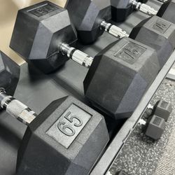 Vision Rubber Hex Dumbbells  *New*