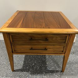 vintage MCM side table 