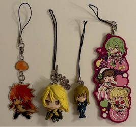 Tales of Series Anime Charm Strap Keychain Bundle Lot