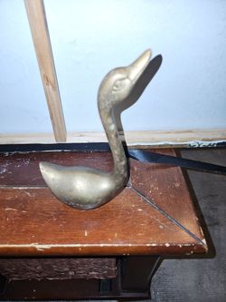 Brass Goose Figurine