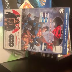 New Batman Vs. Superman Comic Graphic Novel Movie Dvd Set Collection Dawn Of Justice DC Blu-ray 