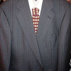 Brooks Brothers Gray Pinstripe 2 Button 38L