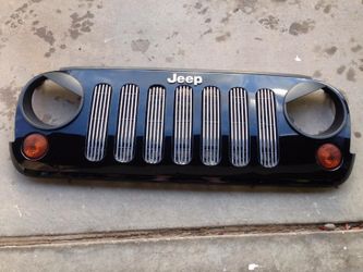 Jeep Wrangler JK grill inserts and grumpy eyes lids