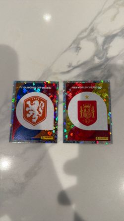 Netherlands and Spain team stickers