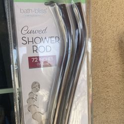 Curbed Shower Curtain Rod
