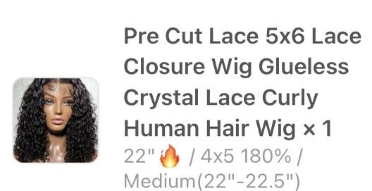 22 Inch Glueless Wig